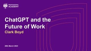 ChatGPT and the Future of Work - Cl...