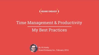 Time Management & Productivity -  B...