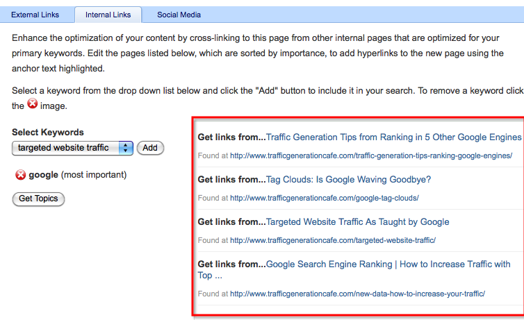 scribe seo internal link building