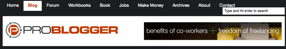 problogger navigation image