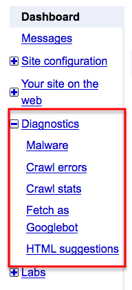 html errors in google webmaster tools image