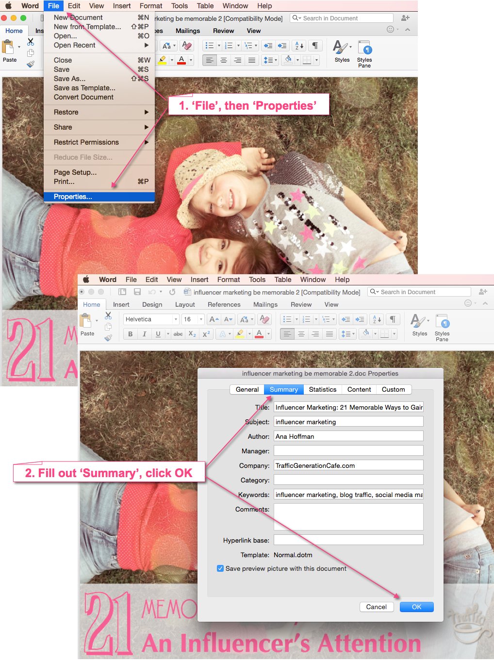 Where/what is PDF metadata?