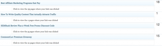 commentluv web traffic stats