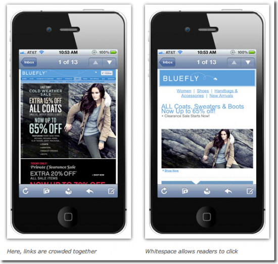 add white space to your emails