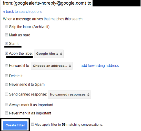 google alerts in gmail