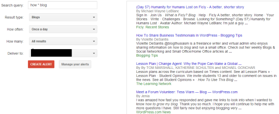 google alerts content ideas