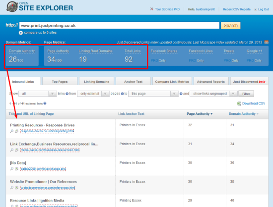 reverse engineering opensiteexplorer