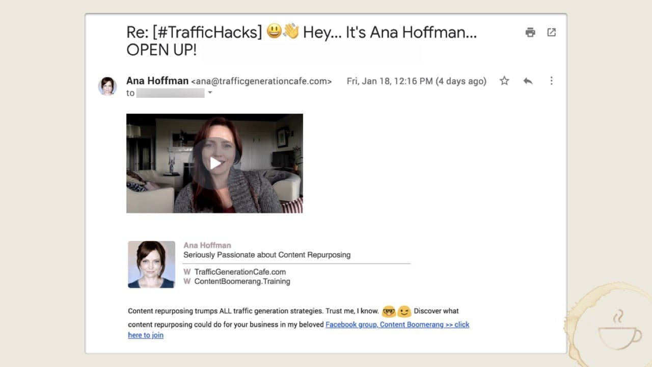 ask for iTunes Podcast Reviews in video emails