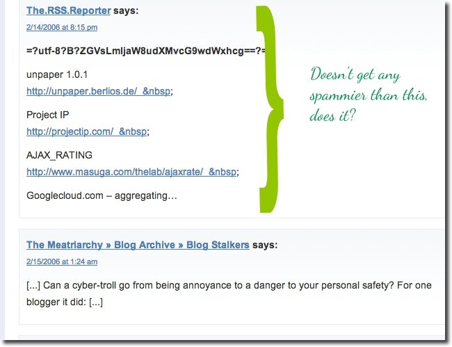 spam problogger WordPress trackbacks