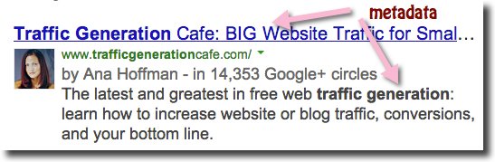 google indepth metadata in search