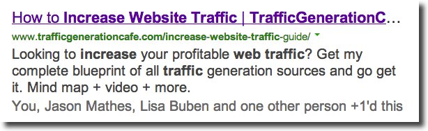 what does snippet look like in google