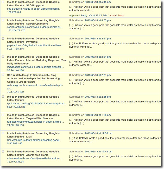 scraped content trackbacks