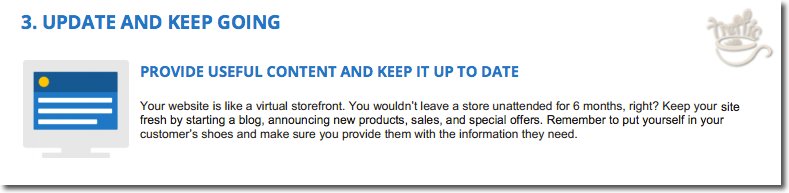 google on why you should update content