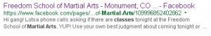 IN my local area of Monument, CO this is the first result if you Google "karate for kids"