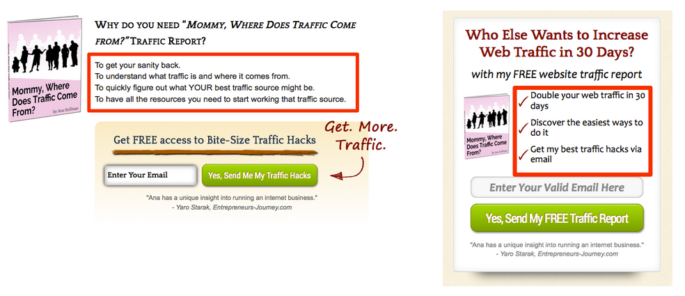 How to promote email list building with bullet points