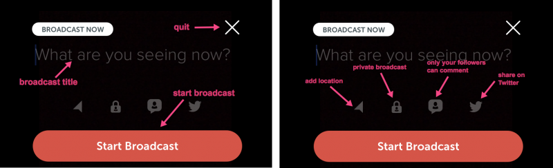 Periscope tutorial: How to start a broadcast