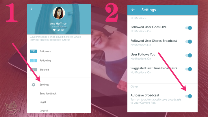 Periscope on Android Tutorial: how to autosave broadcast