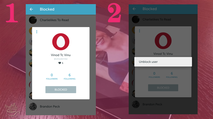 Periscope on Android Tutorial: how to unblock users
