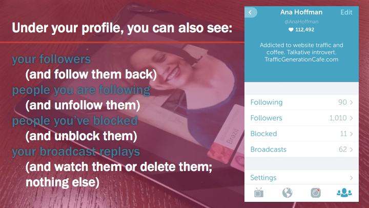 Periscope iOS Tutorial: also see in your Periscope profile