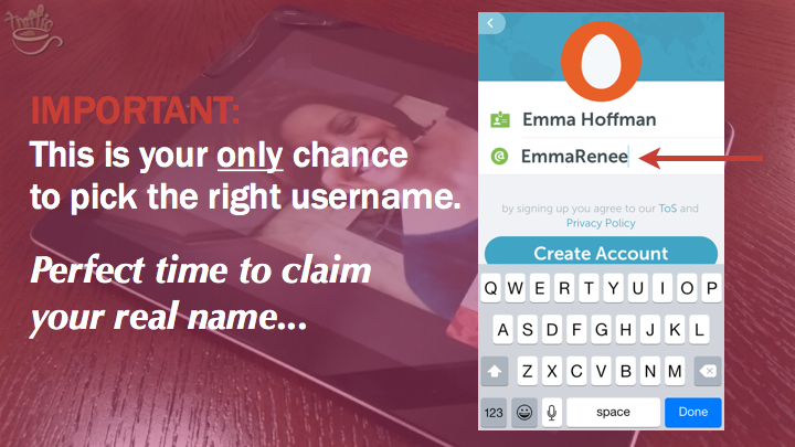 Periscope iOS Tutorial: how to create username