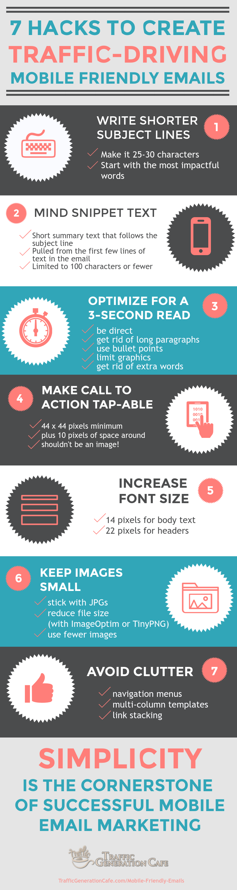 Mobile friendly emails: infographic