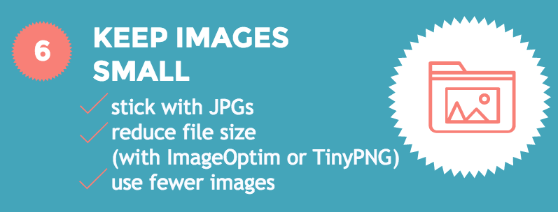 Mobile friendly emails Hack #6: small images