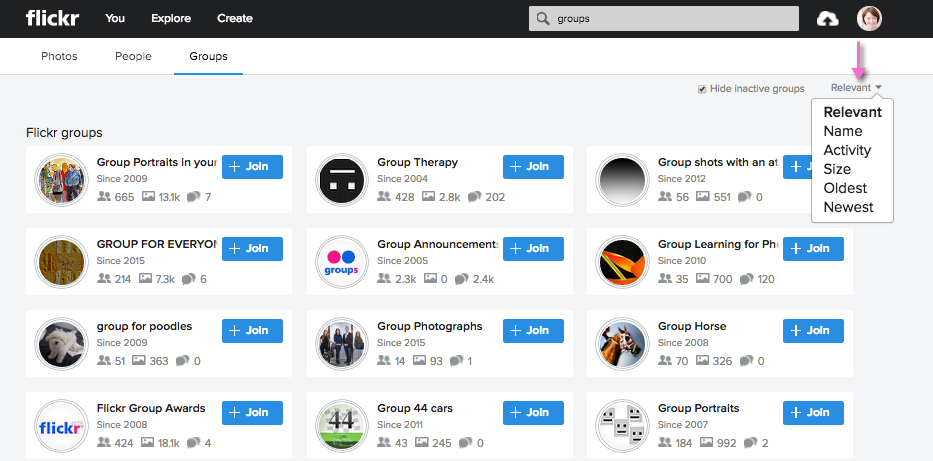 Join flickr groups for more exposure, traffic, and links