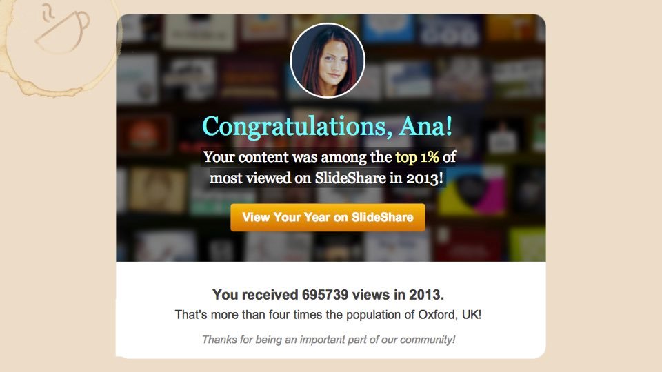 End result: SlideShare Traffic 2013 stats
