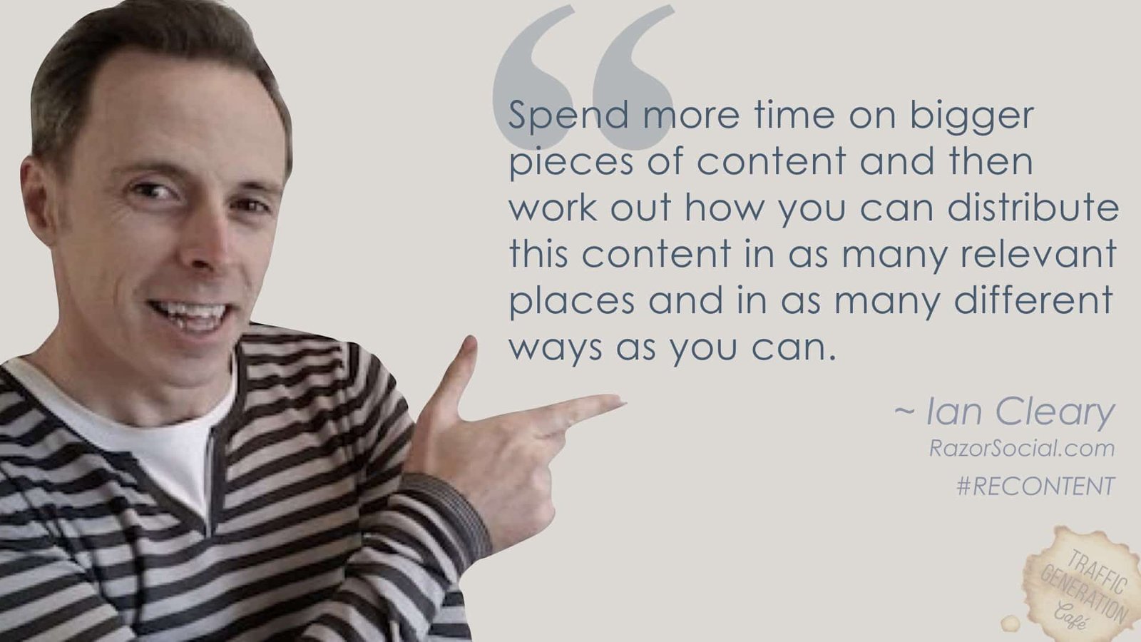 content repurposing by Ian Cleary