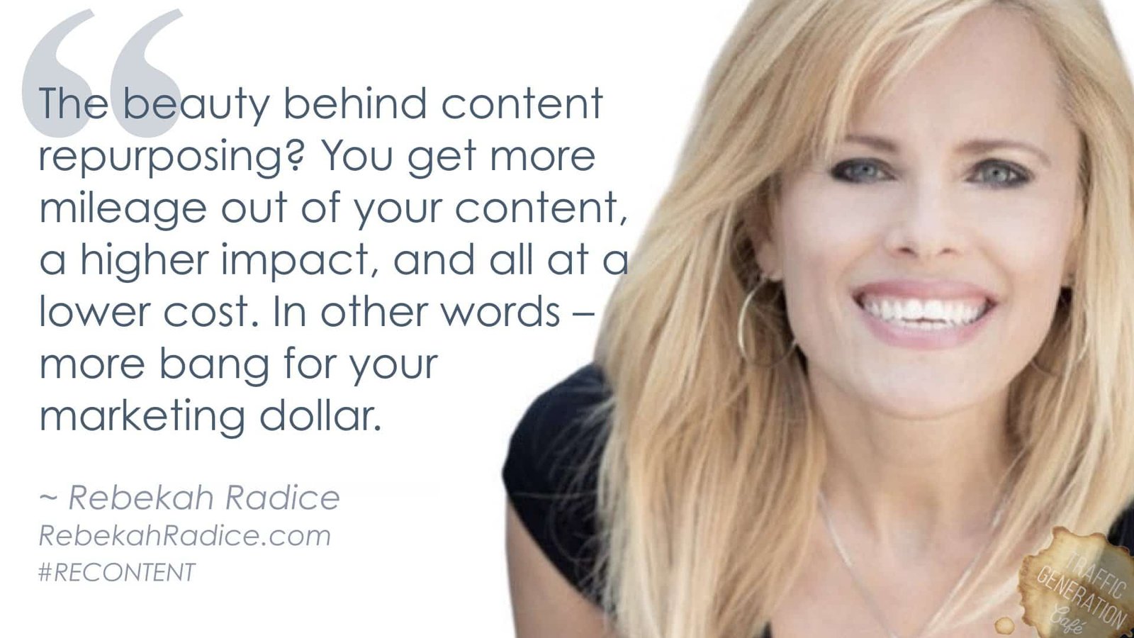 content repurposing by Rebekah Radice