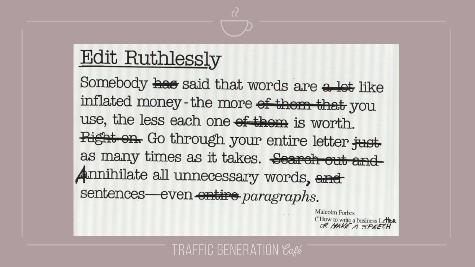 content repurposing: how to edit outline