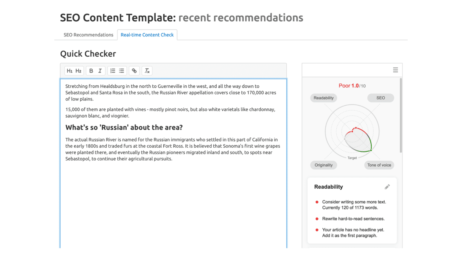 SEO Writing Assistant As a WordPress plugin