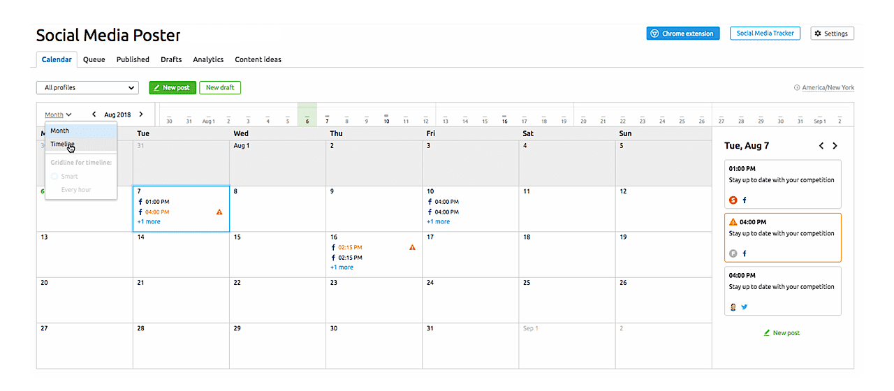 Social Media Poster Calendar